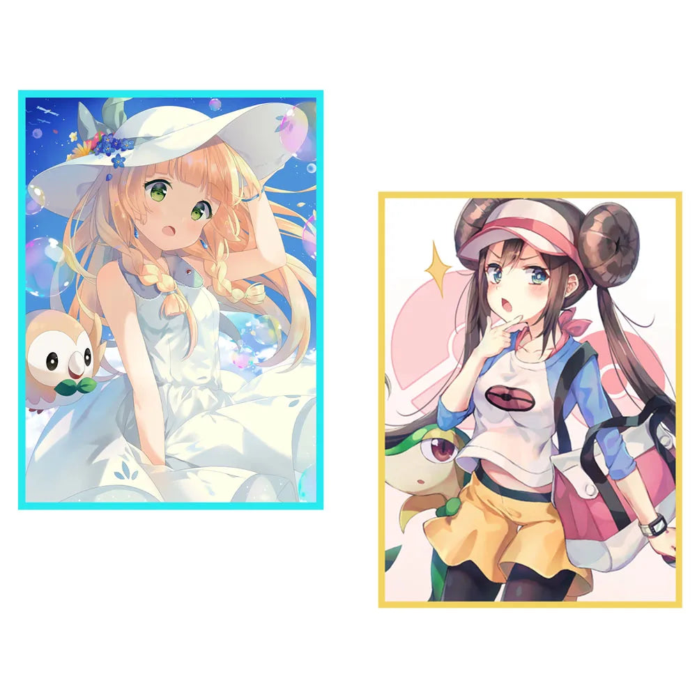 Pokemon Lono Deck Box Cute Anime Girl PTCG Trading Card Storage Case