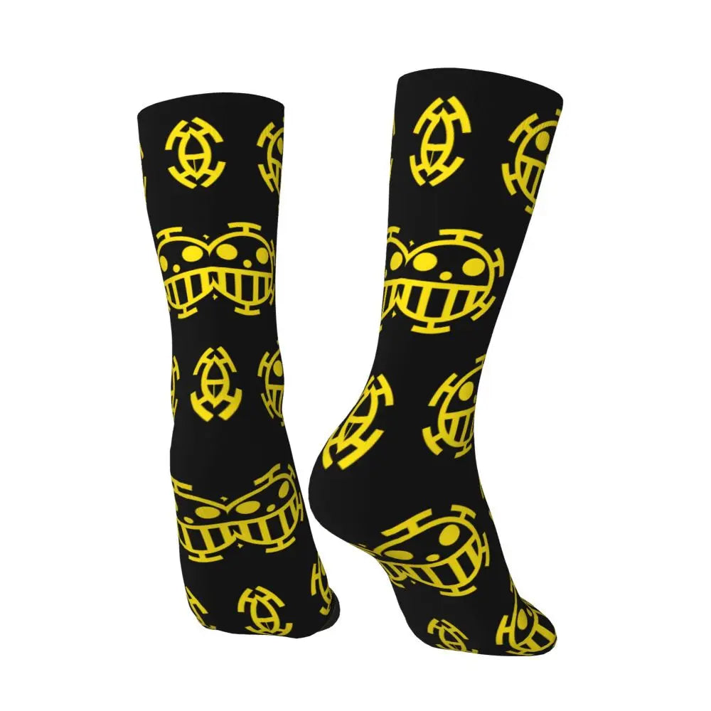 Fashion Men's Anime Socks Tony Tony Chopper Luffy Zoro Law Unisex Crew