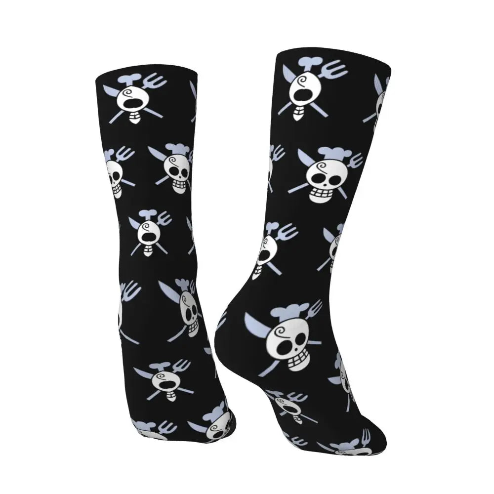 Fashion Men's Anime Socks Tony Tony Chopper Luffy Zoro Law Unisex Crew