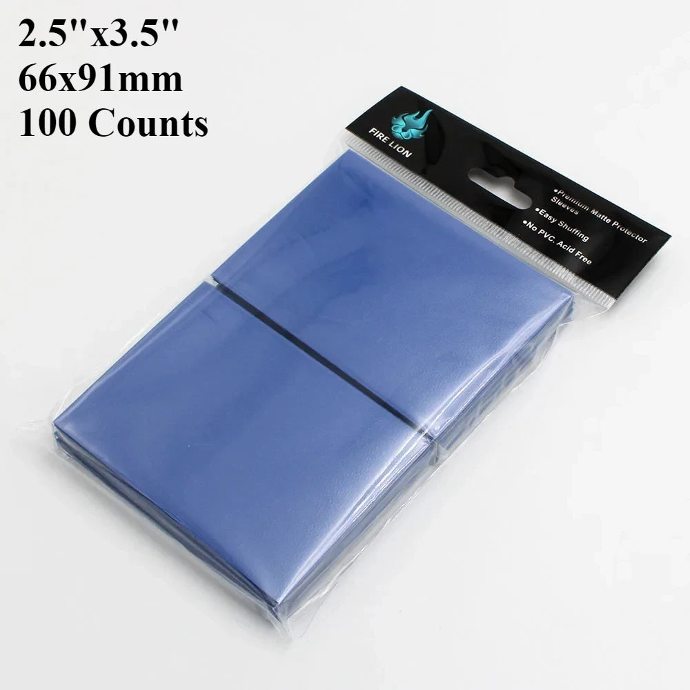 RyshePro Matte Card Sleeves – 66 × 91 mm (Standard / Pokémon & MTG Size) – 100 ct – Rainbow Color Range