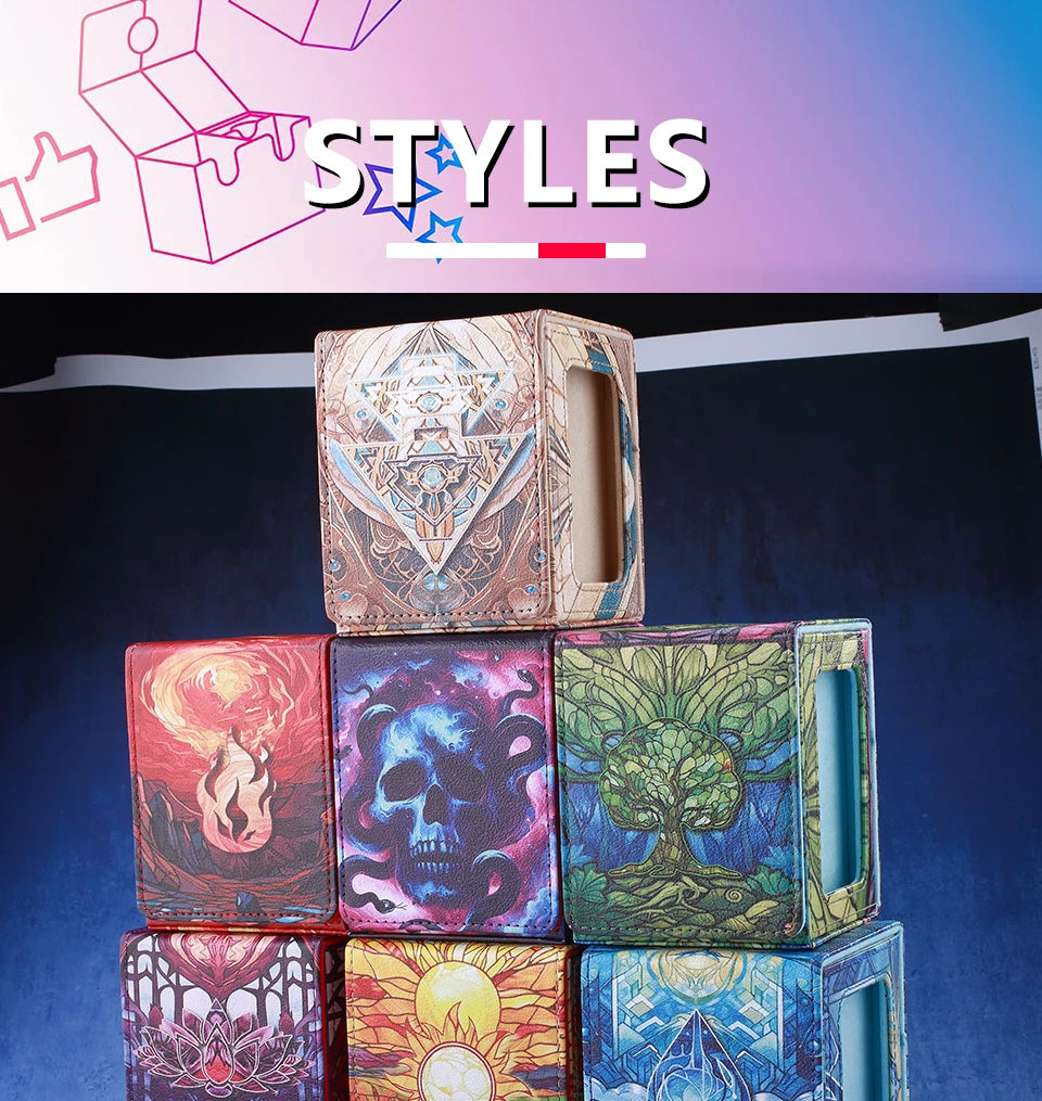 The Lightless Shadow Yugioh TCG Deck Box Magnetic PU Leather Storage