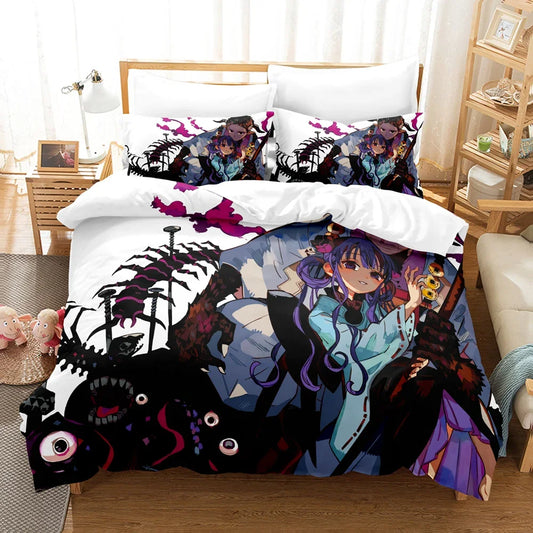 Midnight Apparition 3D Anime Bedding Set – Toilet-Bound Hanako-kun Inspired Duvet Cover