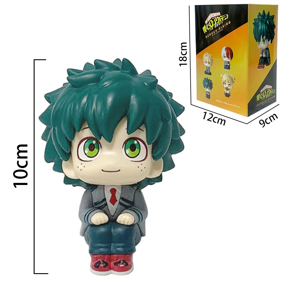 **** 10cm Q Version My Hero Academia Figures Midoriya Bakugou Ochaco Kids Gift