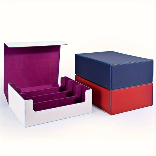 PU Leather Trading Card Storage Box – Holds 1800+ Cards