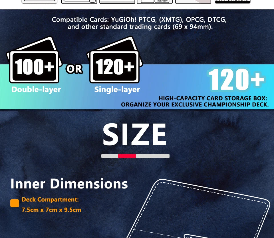 Gacha Dark Magician Girl Deck Box Dicewinder for YGO TCG Card Storage