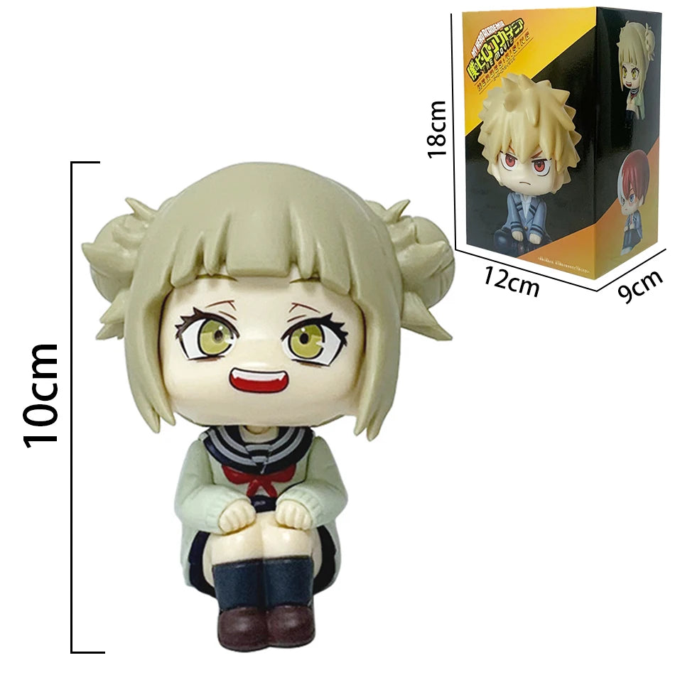 **** 10cm Q Version My Hero Academia Figures Midoriya Bakugou Ochaco Kids Gift