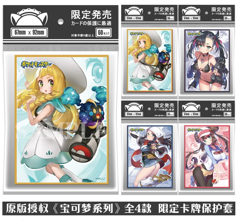 Pokemon Lono Deck Box Cute Anime Girl PTCG Trading Card Storage Case