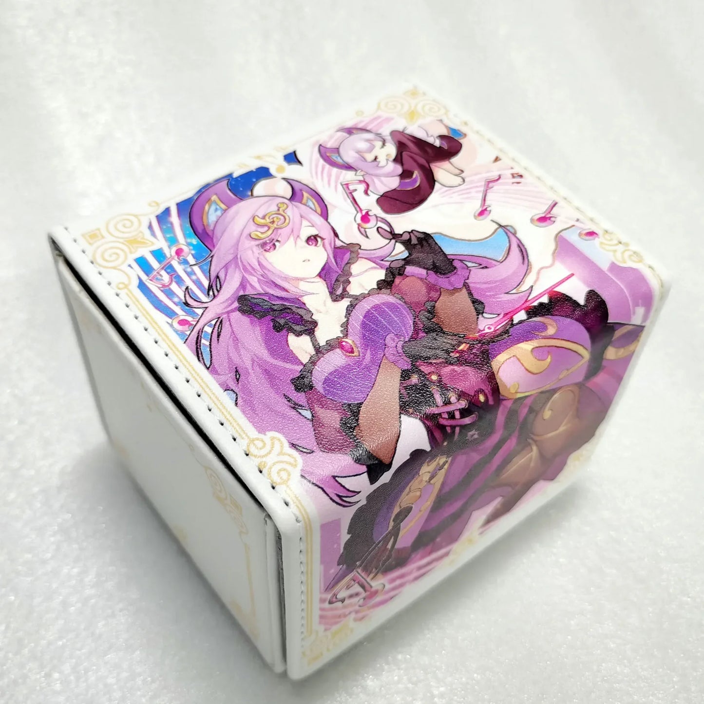 Yugioh Black Magician Girl PU Leather Deck Box Trading Card Storage