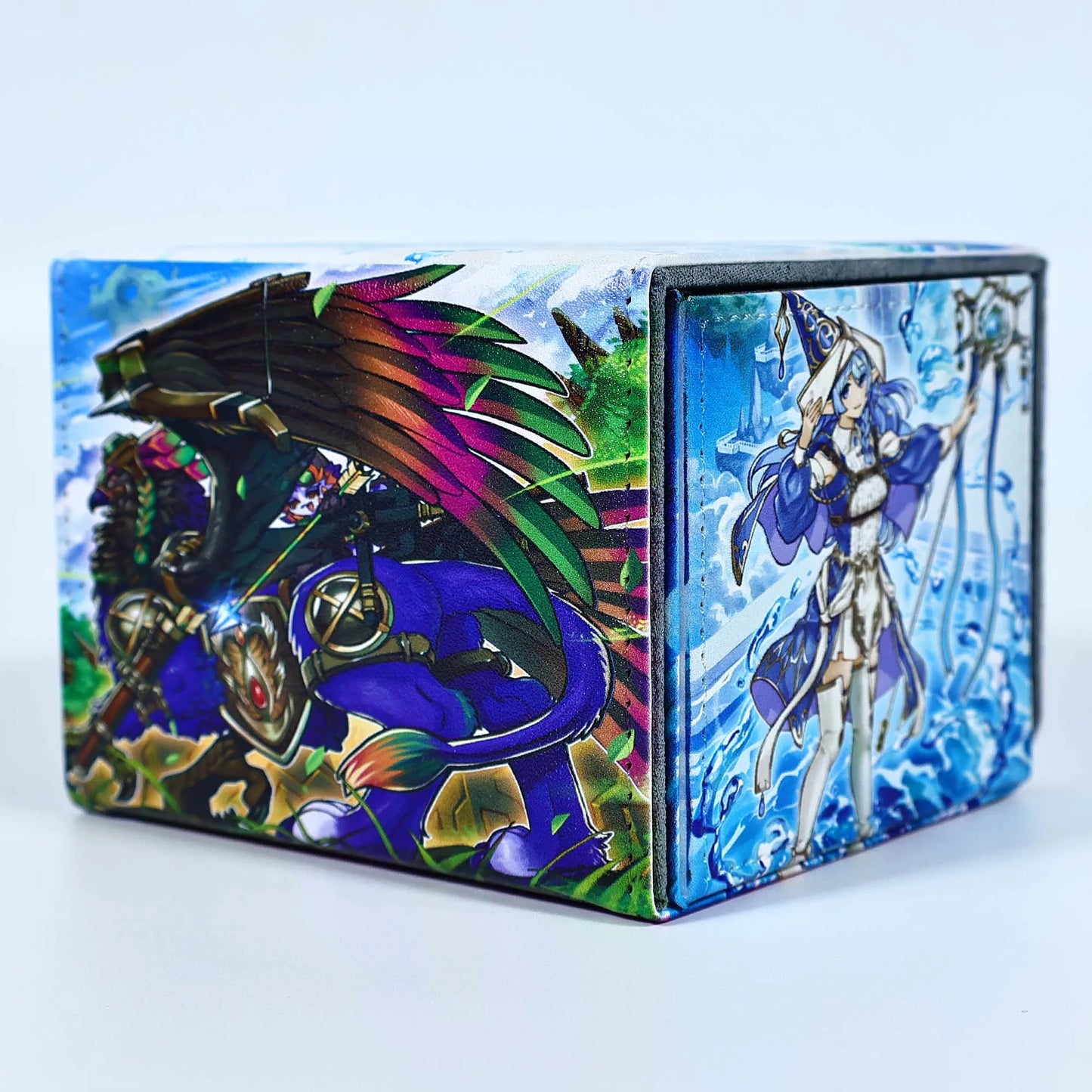 Diy Yu-Gi-Oh Aquamancer Card Storage Box Ygo Leather Collection Gift