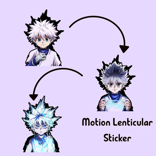 Killua Godspeed 3D Motion Sticker – Hunter x Hunter Anime Decal