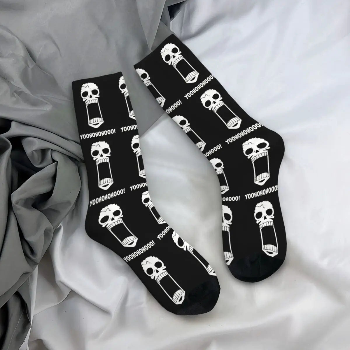 Anime Men's Socks Harajuku Luffy Zoro Trafalgar Law Unisex Crew Socks