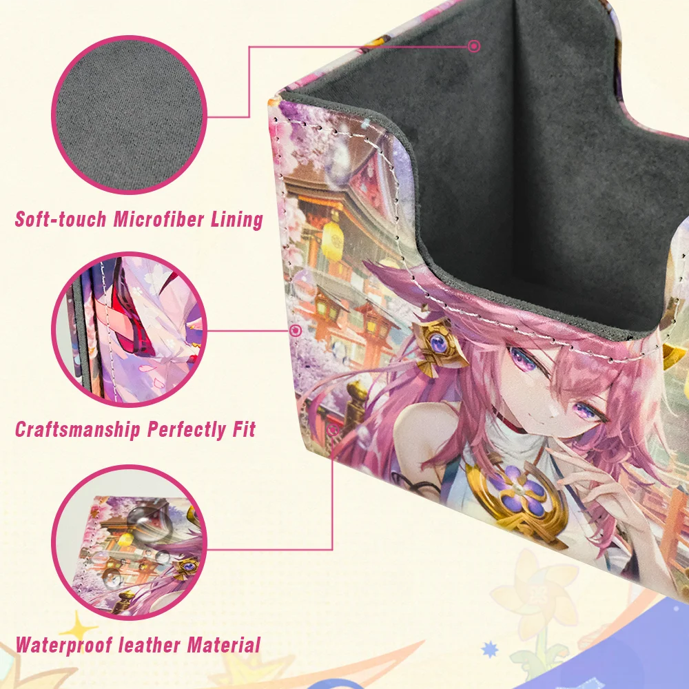 Premium Imitation Leather Trading Card Bag Holds 200+ TCG Cards