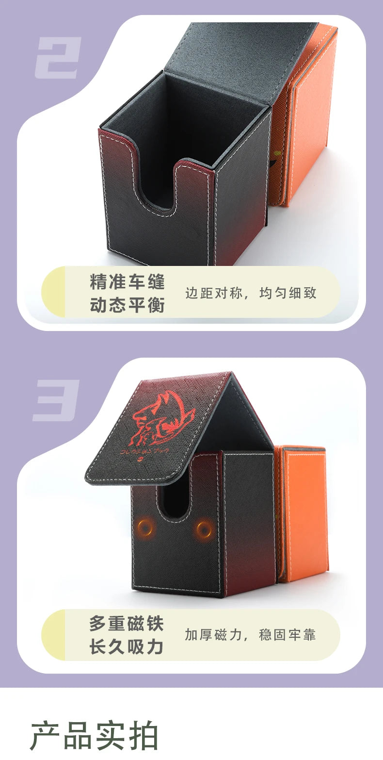 Anime Pokemon Fennekin Togepi Piplup Lugia Deck Box TCG Dice Box