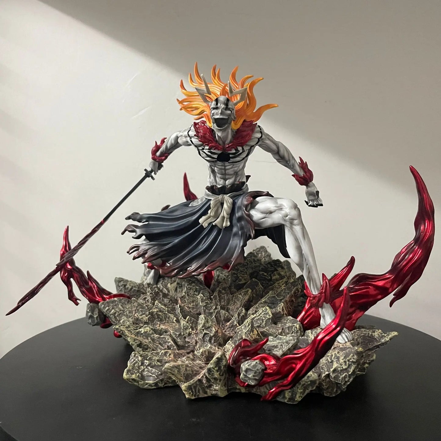 **** Bleach Ichigo Hollowfied Action Figure 23cm Getsuga Tensho Collectible Toy