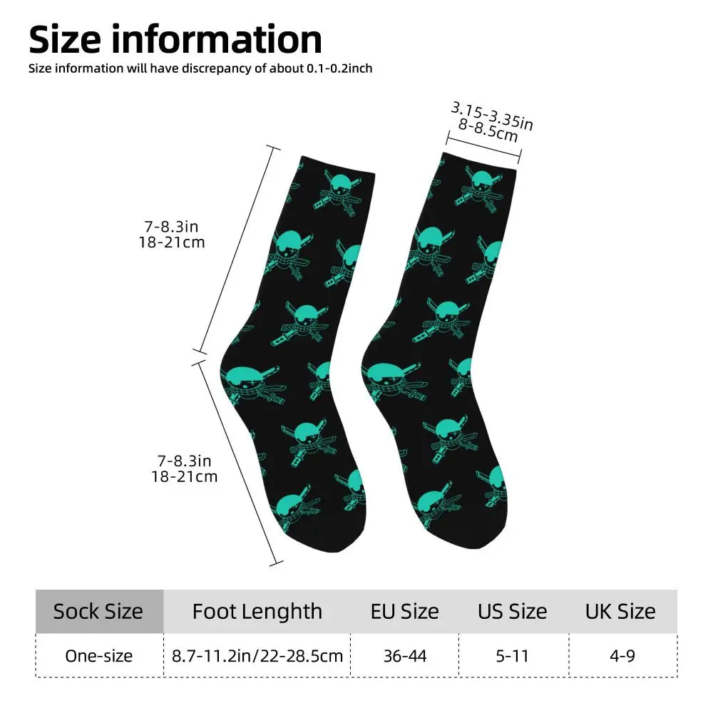 Fashion Men's Anime Socks Tony Tony Chopper Luffy Zoro Law Unisex Crew