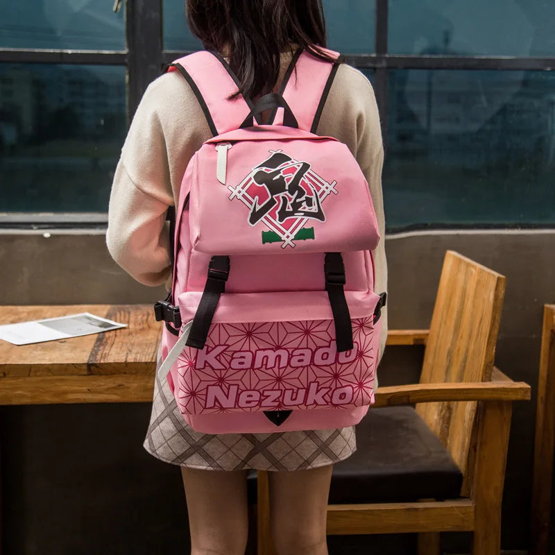 Demon Anime Waterproof Sport Backpack Gym Bag for Travel and Fitness