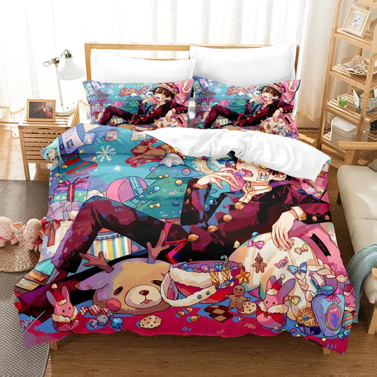 Sugar Realm 3D Anime Bedding Set – Toilet-Bound Hanako-kun Candy Wonderland