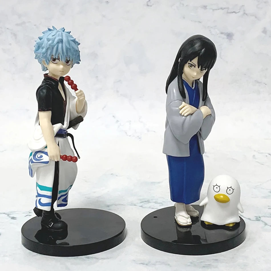 Gintama Sakata Gintoki Katsura Kotaro PVC Statue Anime Collectible