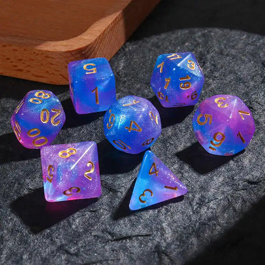 Polyhedral Dice Set for DND RPG Tabletop Roleplaying Games 7pcs