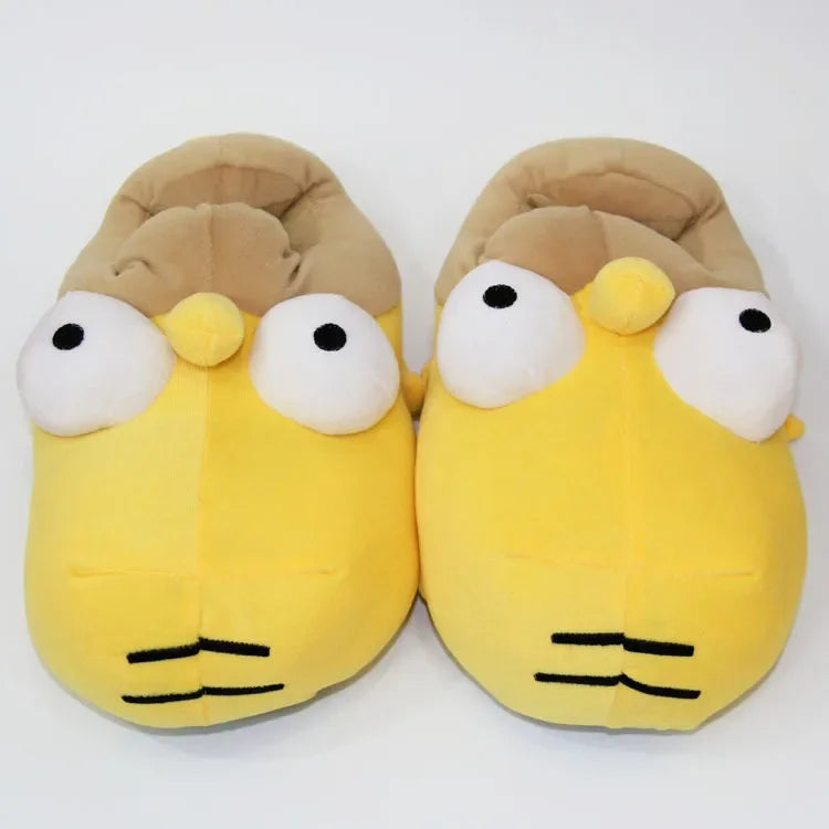 Pokemon Snorlax Plush Slippers Winter Warm Cotton Shoes Couple Gift