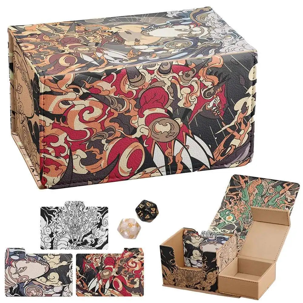 AnimeSnacks Deck Box Card Organizer MTG TCG Baseball Card Holder Case