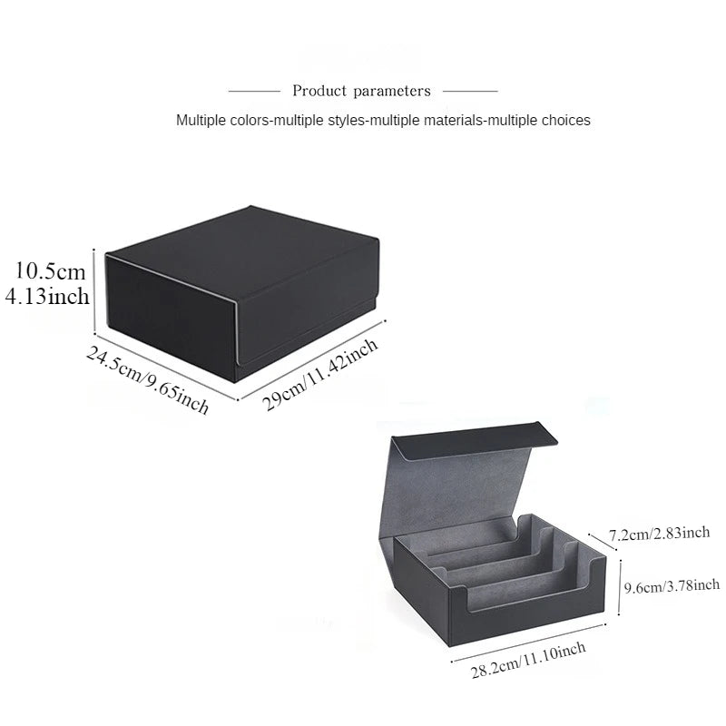 **** Storage Box for 1800+ Trading Cards PU Leather Magnetic Closure Case