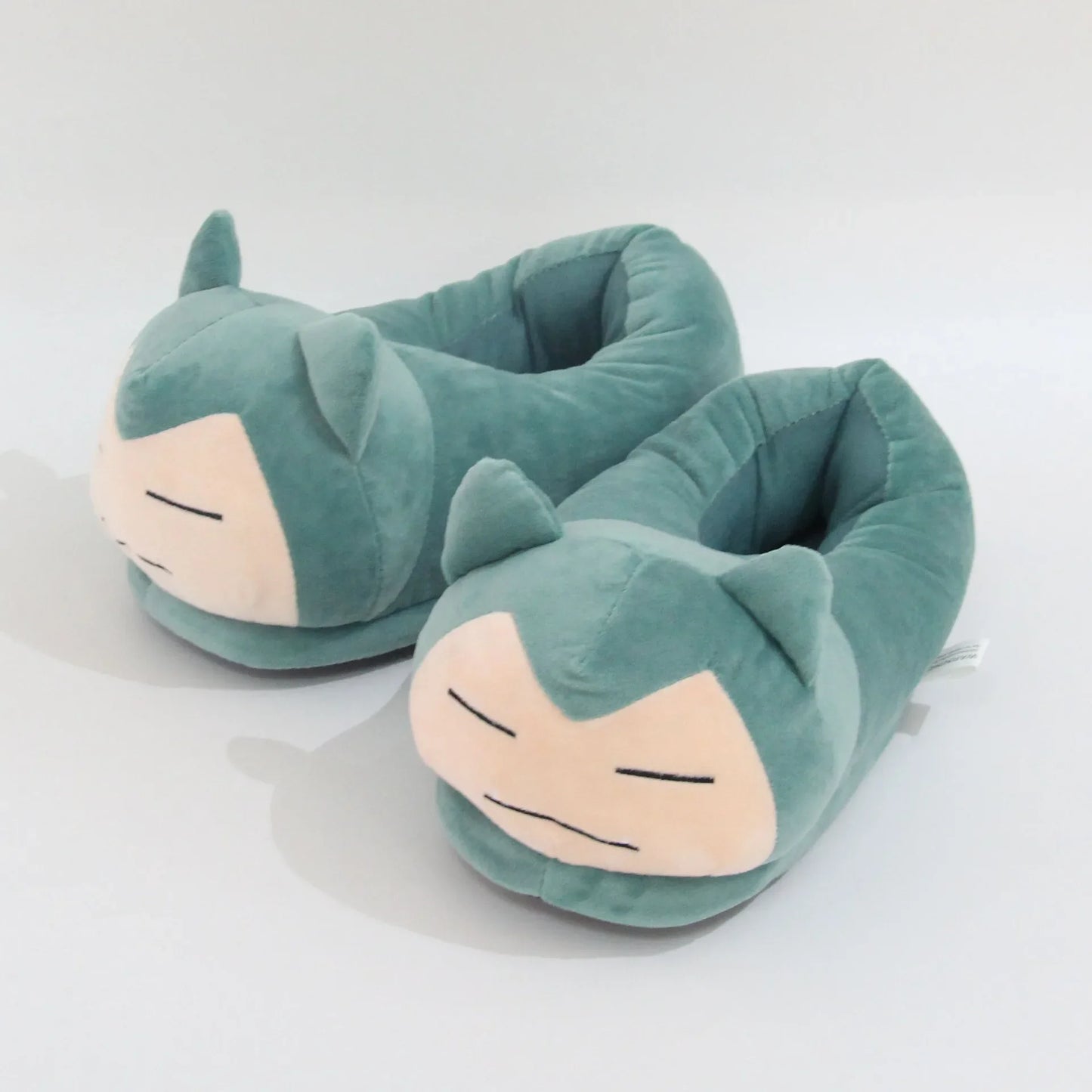 Pokemon Snorlax Plush Slippers Winter Warm Cotton Shoes Couple Gift
