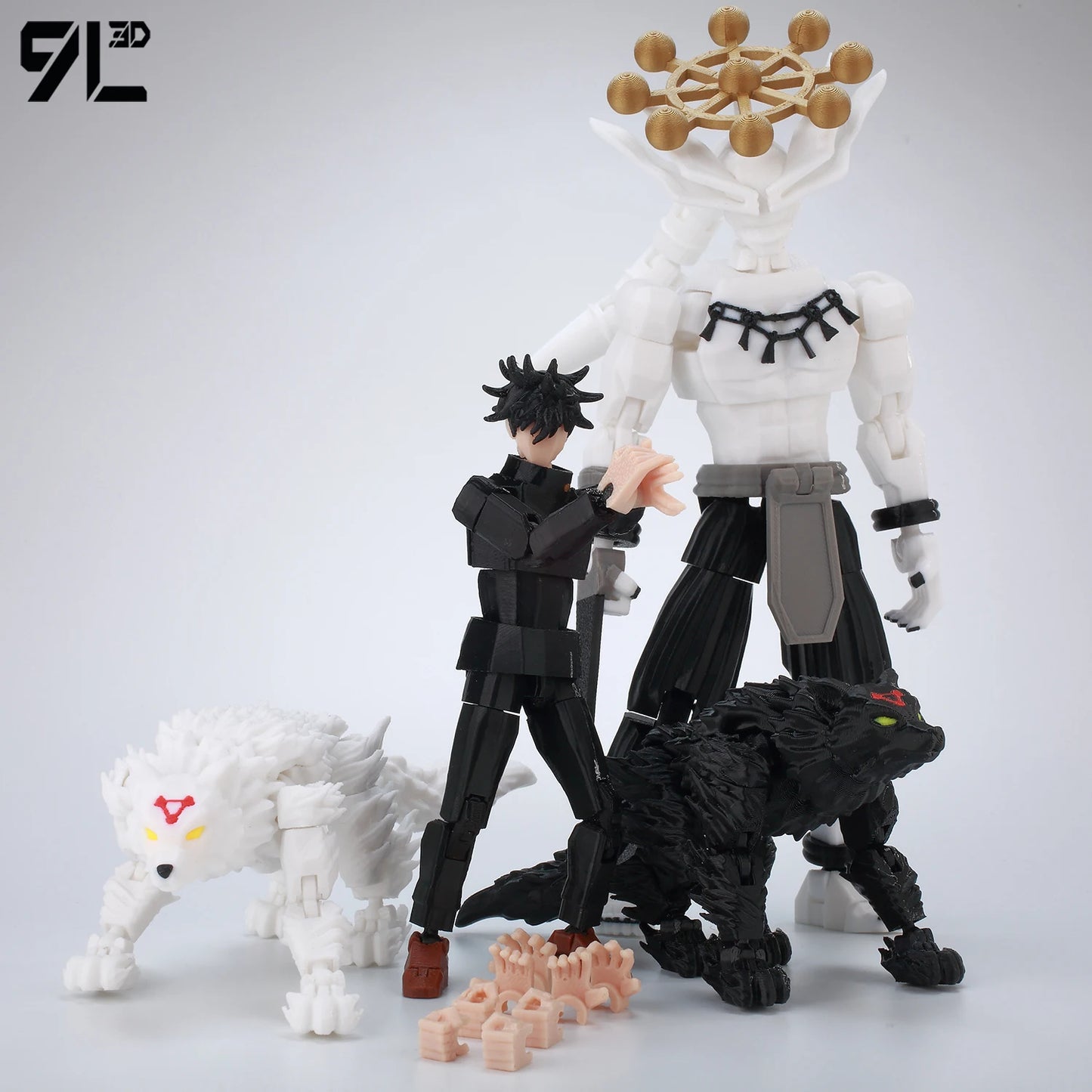 **** 9L3D Printed Jujutsu Kaisen Action Figures Sukuna Yuji Yuta Gojo