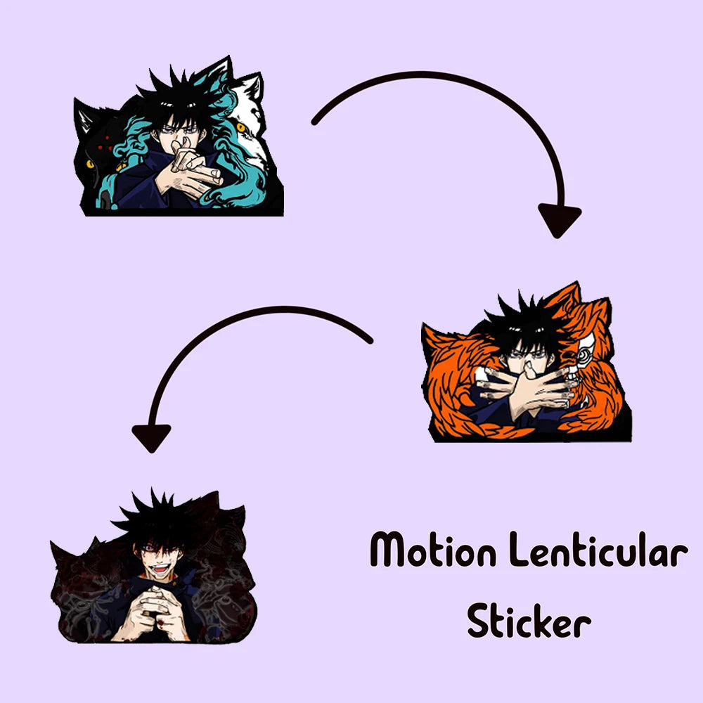 Fushiguro Megumi 3D Motion Sticker – Jujutsu Kaisen Anime Decal