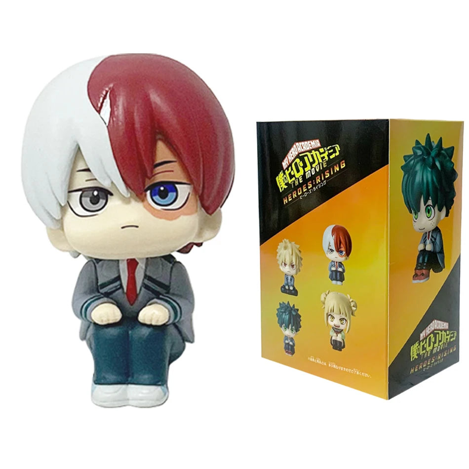 **** 10cm Q Version My Hero Academia Figures Midoriya Bakugou Ochaco Kids Gift