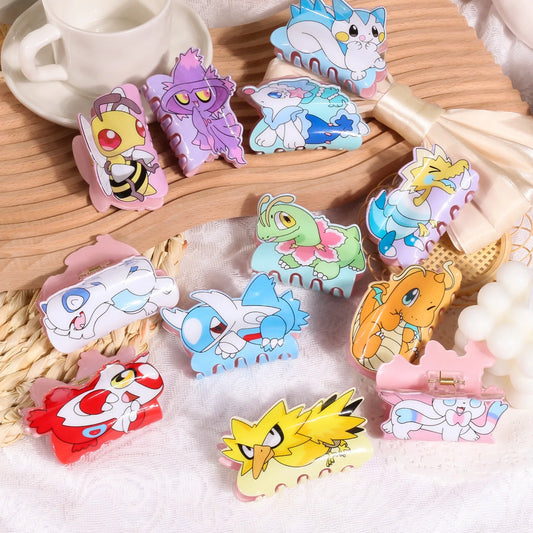 Pokemon Hair Claw Clip Set – Kawaii Cartoon Grips for Cosplay & Everyday Style