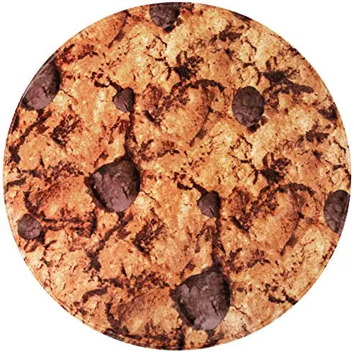 Giant Chocolate Chip Cookie Blanket – Soft Flannel Round Food Throw for Kids & Adults