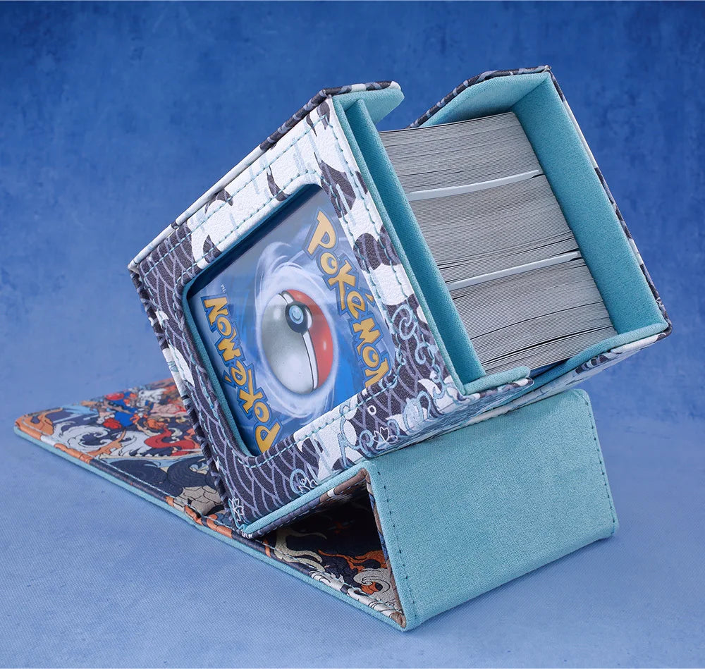 **** Gacha Deck Box for PTCG Cards Trading Card Storage with Display Window