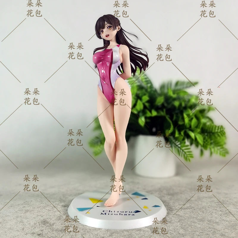 Mizuhara Chizuru Rent a Girlfriend Action Figure Otaku Collectible Toy