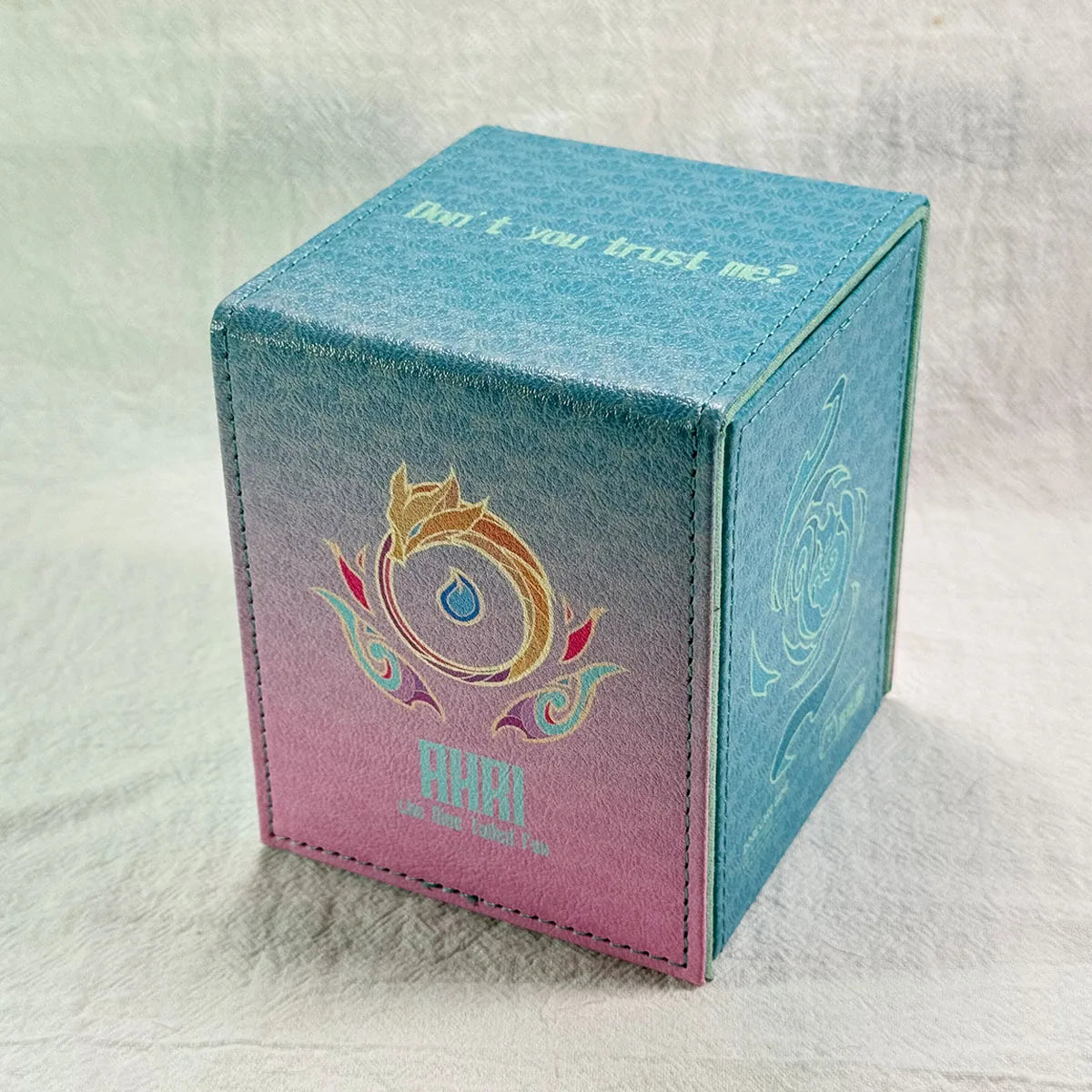 Diy Ahri Card Storage Box TCG Protection Gift Fantasy Collectible