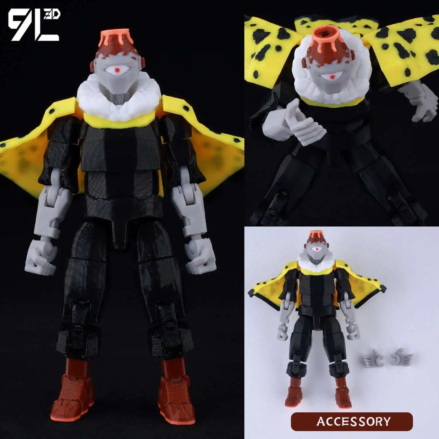 **** 9L3D Printed Jujutsu Kaisen Action Figures Sukuna Yuji Yuta Gojo