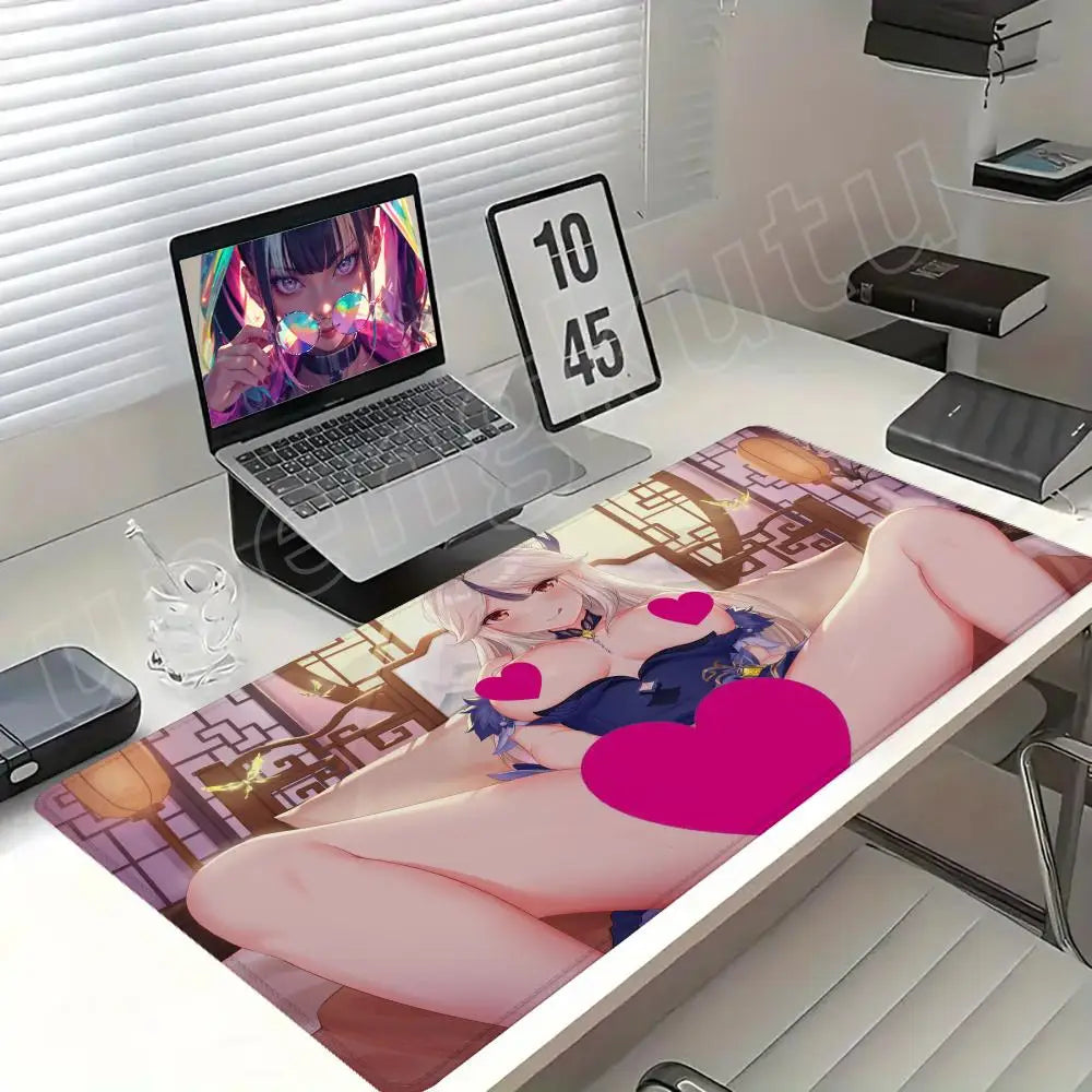 NSFW Genshin Impact Ningguang Mouse Pad – Topless Gaming Mat XXL Desk Pad