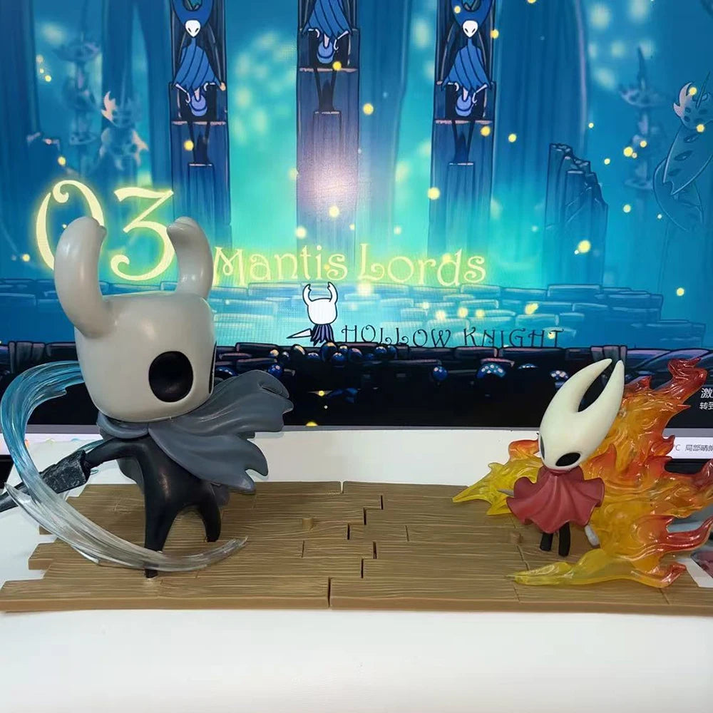 **** 2pcs Hollow Knight Anime Game Figure PVC Collectible Action Model Gift