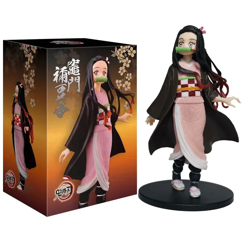 Anime Figure Demon Slayer Tanjiro Nezuko Zenitsu Inosuke Action Model
