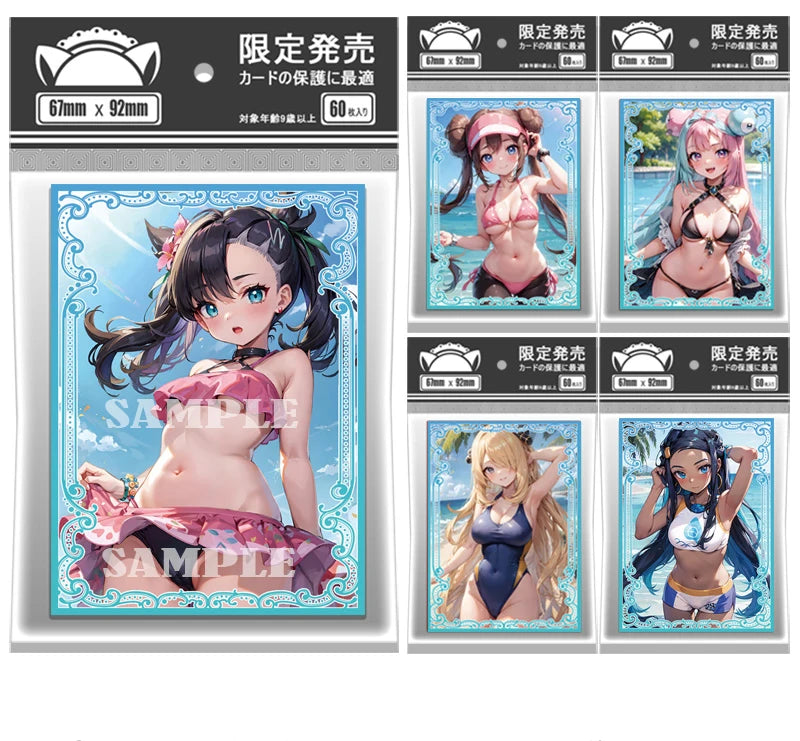 Pokemon Lono Deck Box Cute Anime Girl PTCG Trading Card Storage Case