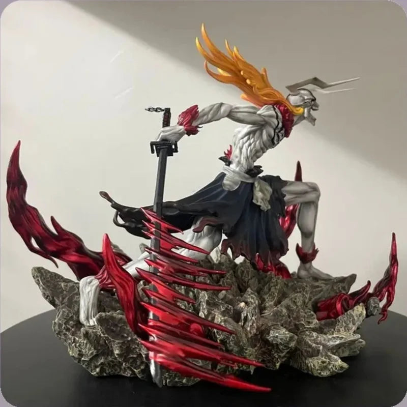 **** Bleach Ichigo Hollowfied Action Figure 23cm Getsuga Tensho Collectible Toy