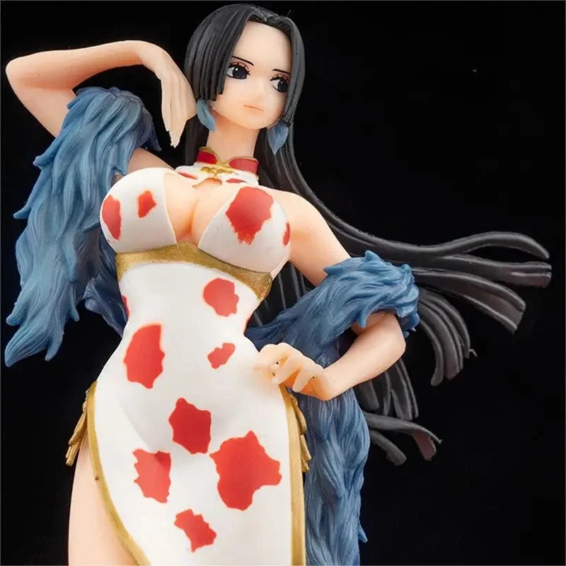 Hot 22cm One Piece Boa Hancock Figure Sexy Girl Statue Action Toy