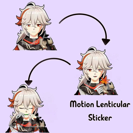 Kazuha 3D Motion Sticker – Genshin Impact Lenticular Peeker Decal
