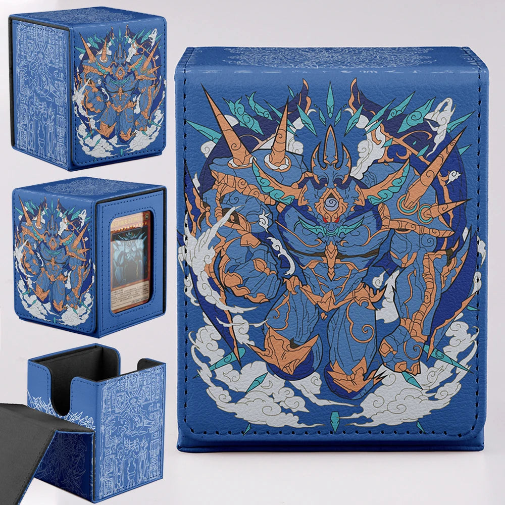 **** TCG 100+ Card Capacity Deck Box Dragon Design Durable Storage for YGO Magic