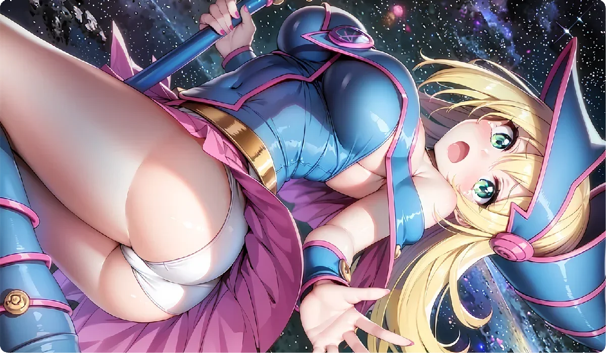 YuGiOh Dark Magician Girl Playmat Rubber Gaming Mouse Pad 600x350mm