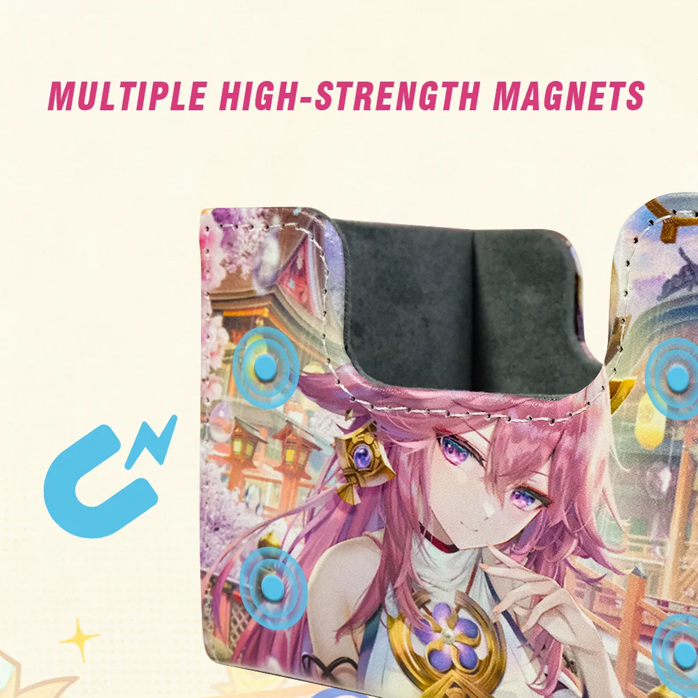 Premium Imitation Leather Trading Card Bag Holds 200+ TCG Cards