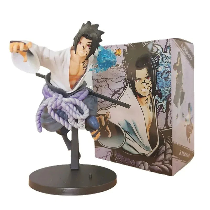 Naruto Sasuke Action Figure 20CM Uchiha PVC Model Doll Birthday Gift