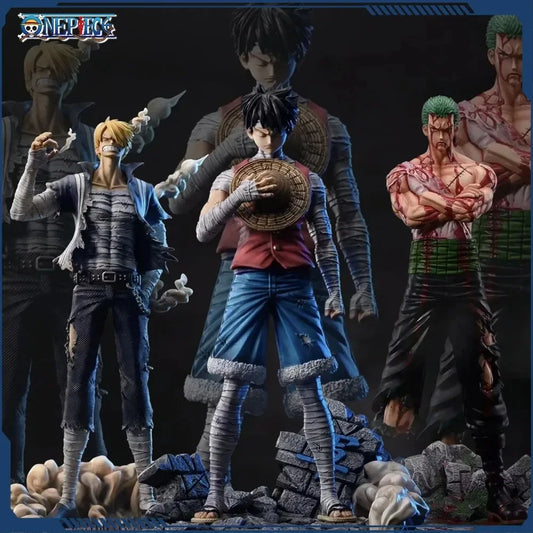 30cm One Piece Roronoa Zoro Vinsmoke Sanji Action Figure PVC Model