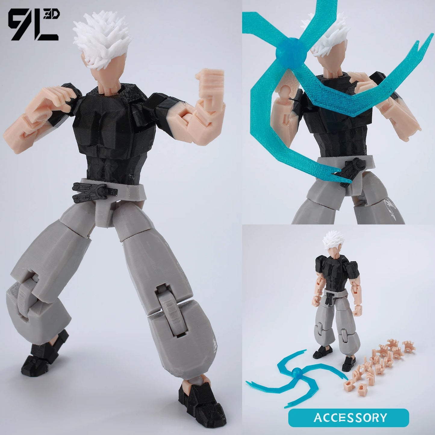 **** 9L3D Printed Jujutsu Kaisen Action Figures Sukuna Yuji Yuta Gojo