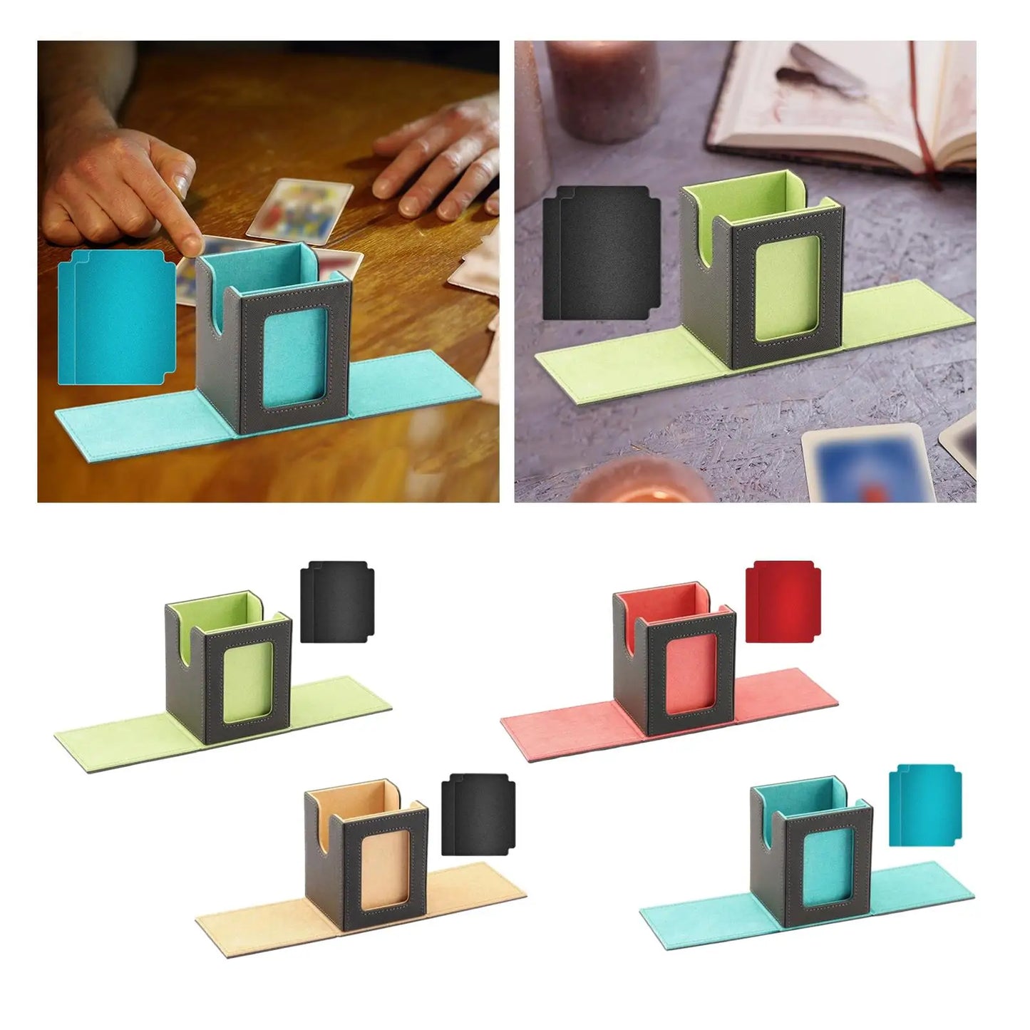 Trading Card Deck Box Premium Magnetic Closure Holds 100+ Cards Organizer